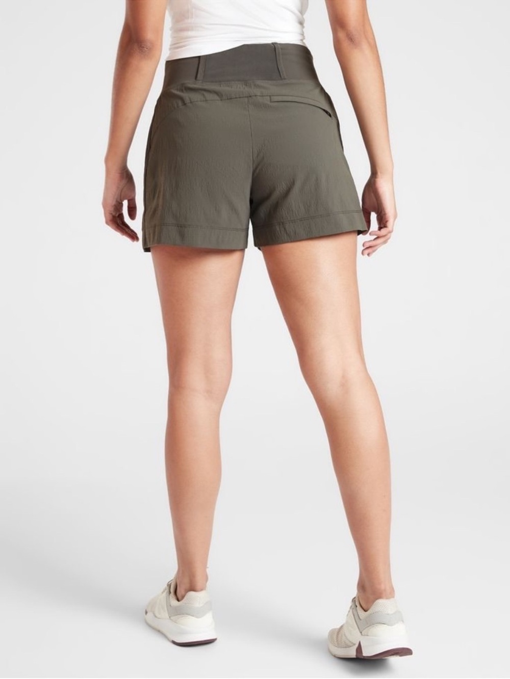 Athleta Olive Green Women's Trekkie Shorts Size 14 - Picture 4 of 9